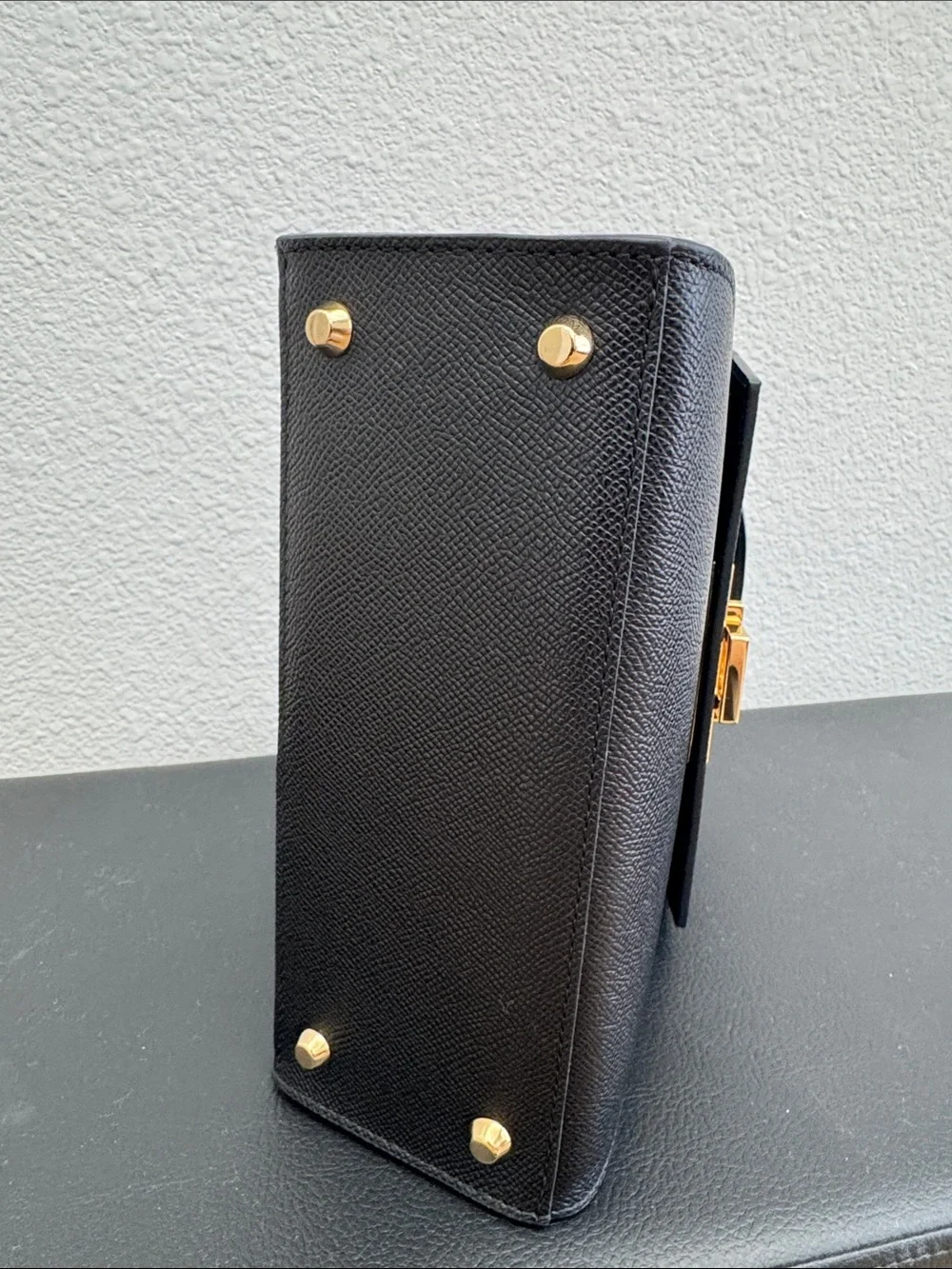 Lalage Beaumont Fonteyn Midi Dolomite Handbag – Black | New, Never Worn